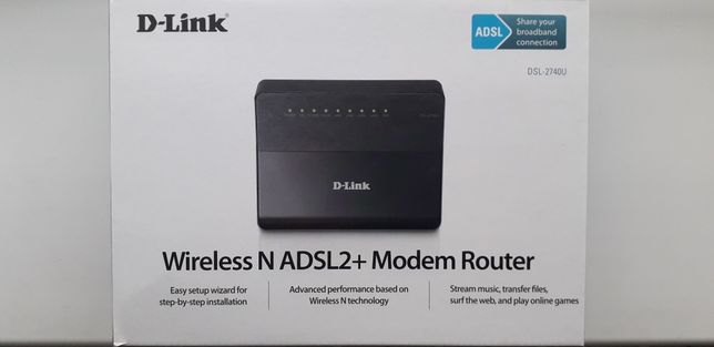 Модем modem D-link dsl-2740u ADSl2+ enternet router Вай Фай Wi Fi