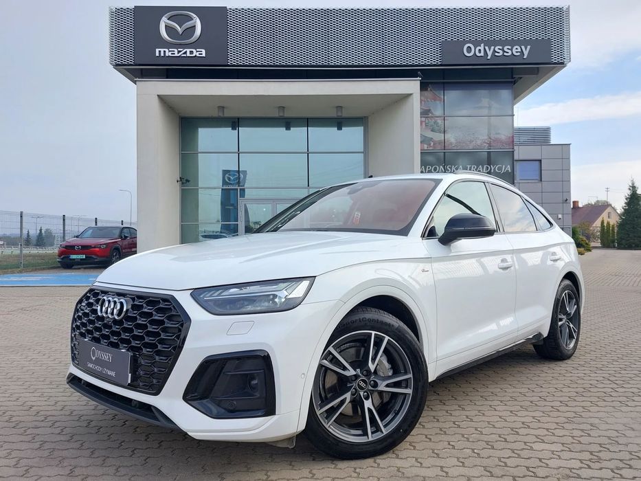 Audi Q5 Sportback SLine 40TDI Quattro Stronic ( Salon PL, ASO, Bezwypadkowy, Fv VAT 23%)