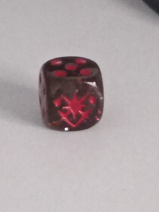 Kostka do gry czerwona