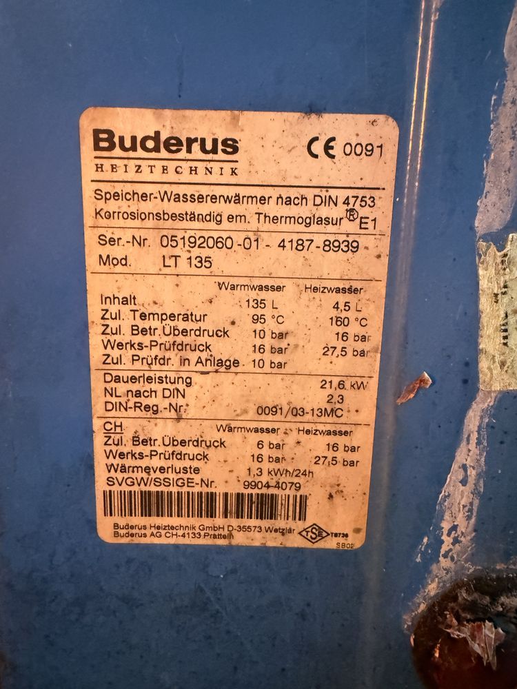 Boiler CWU Buderus