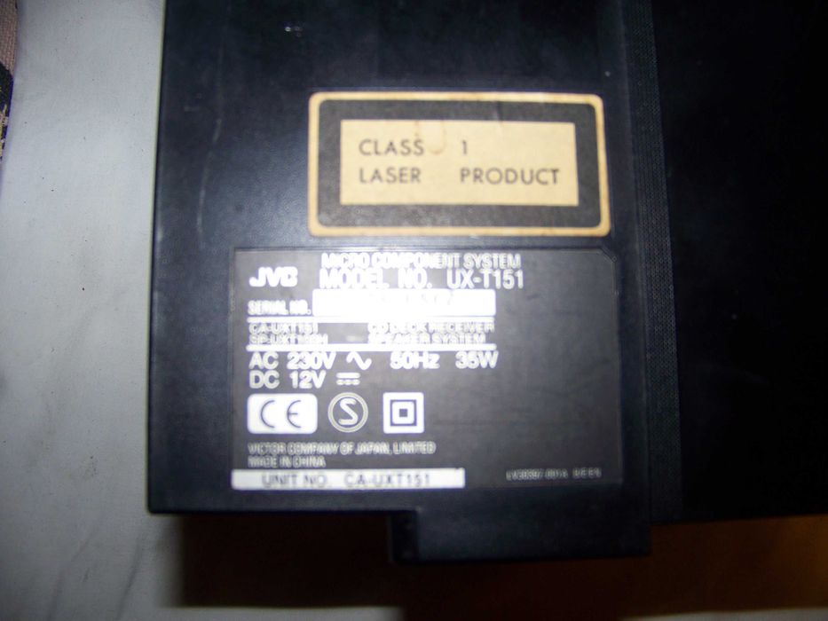 micro-hifi JVC - cds e rádio ok, tape ko