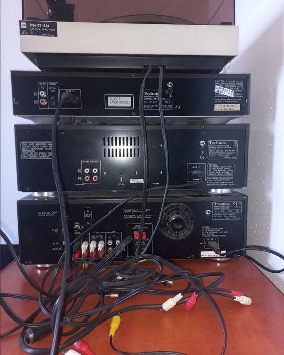 Zestaw Technics + adapter (gramofon) + kolumny Altus – koplet - stereo