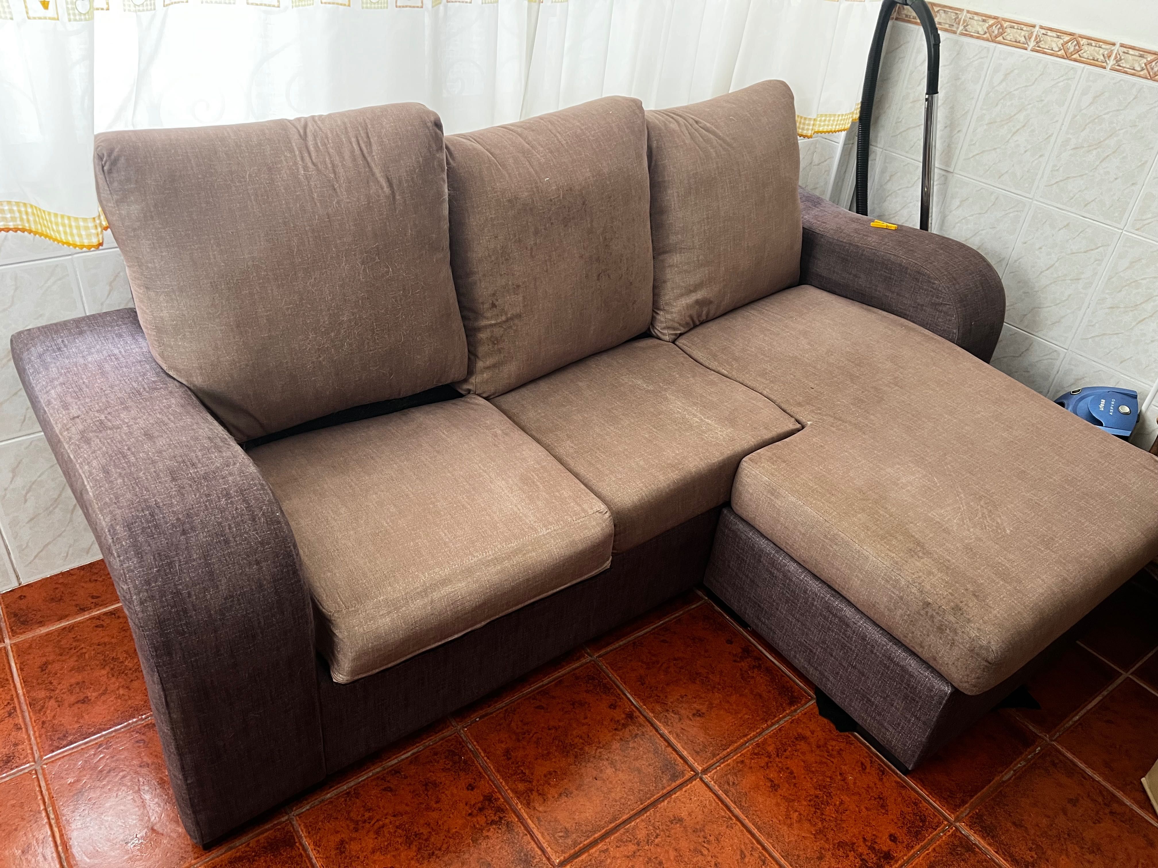 Sofá 3 lugares chaiselong