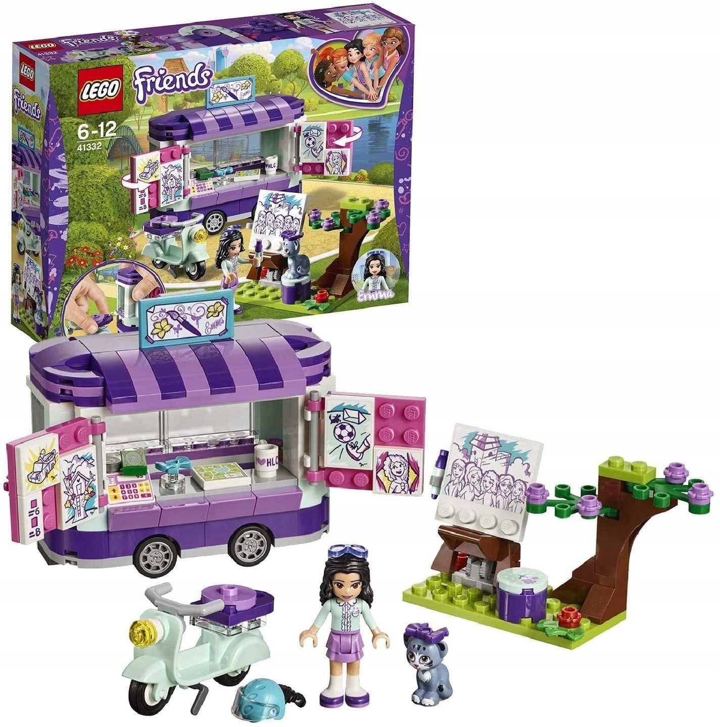 LEGO Friends 41332 klocki Stoisko z rysunkami Emmy