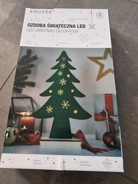 Filcowa swiateczna choinka led SMUXEE