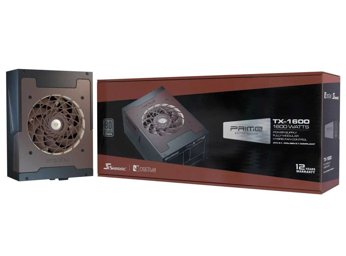 Zasilacz Seasonic PRIME TX-1600 Noctua Edition ATX 3.1 Titanium 1600W