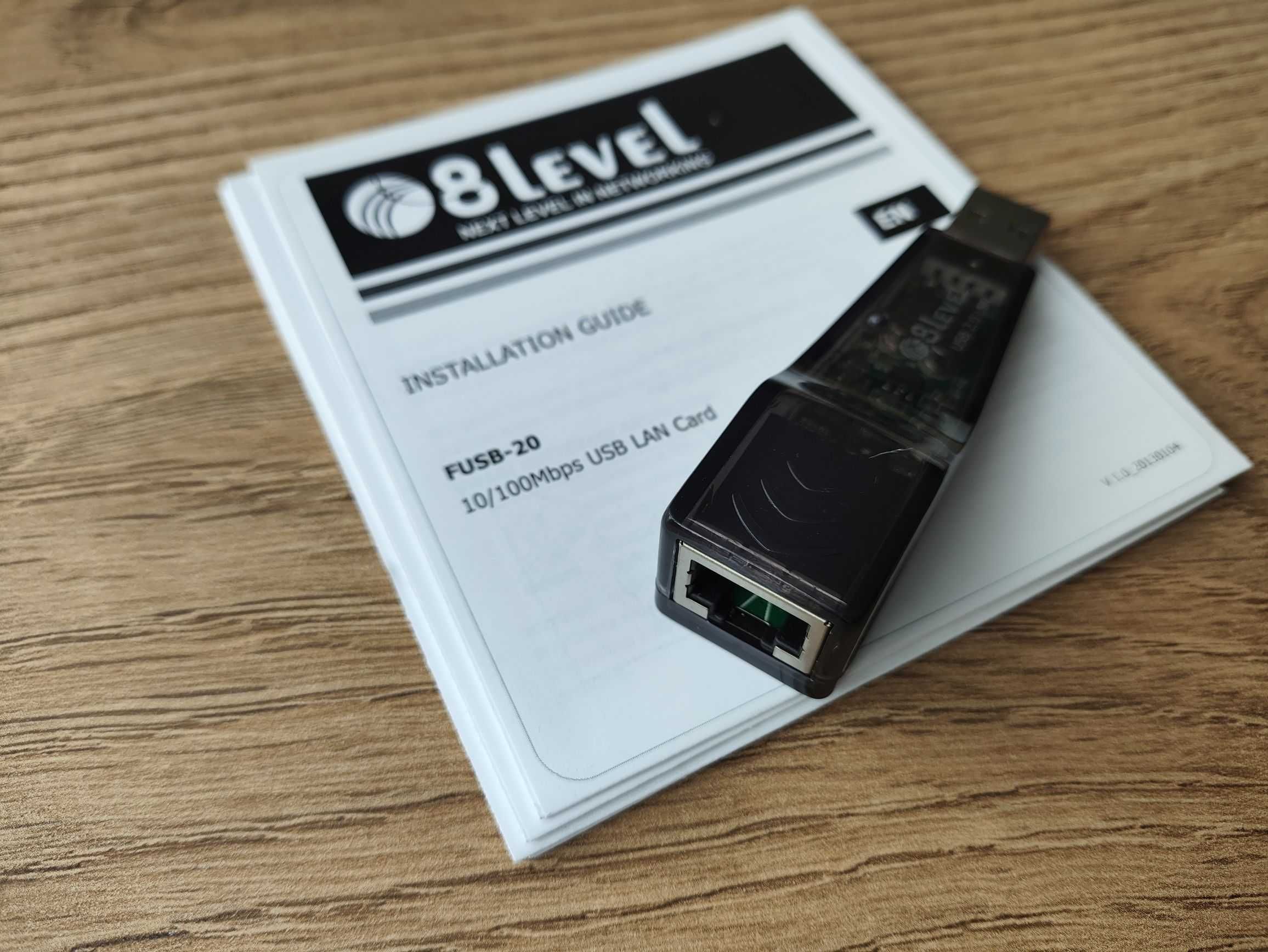 Karta sieciowa 8level FUSB-20 LAN USB RJ-45 10/100Mbps