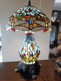 Lampa Tiffany witrażowa, ważka