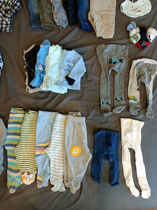 Paczuszka dla maluszka 64 szt! paka dla chłopaka noworodka 56-68