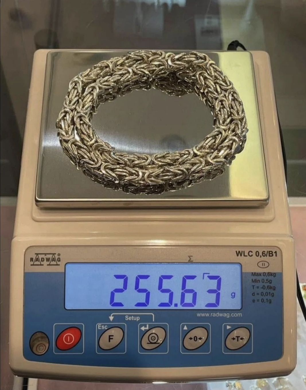 Łańcuch naszyjnik srebrny srebro 925 królewski Król Garibaldi 255gr !!