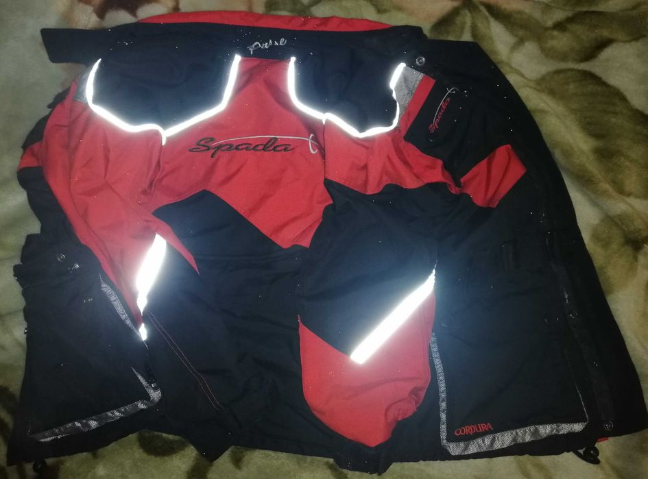 Мотокуртка текстильна SPADA CORDURA, розмір S; Мотоперчатки NEVIGA