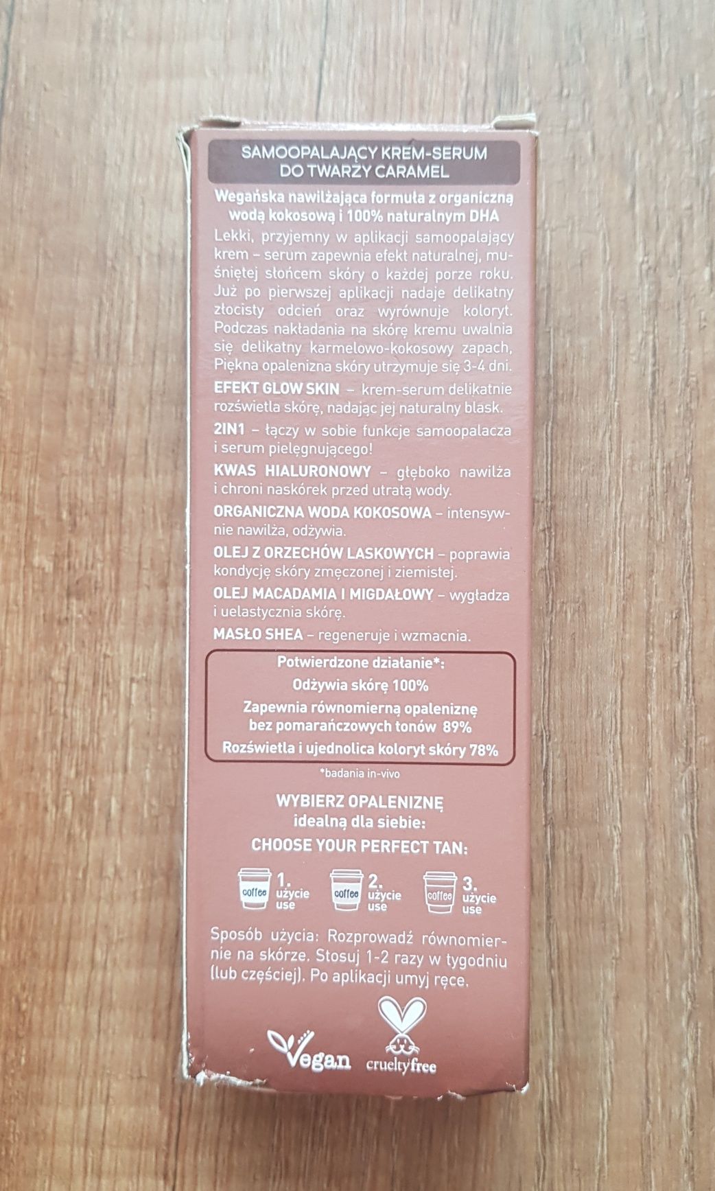 Lirene Perfect Tan Caramel krem serum samoopalający do twarzy Glow