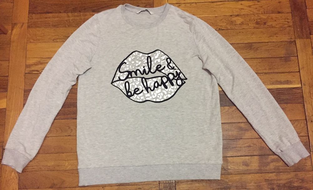 Стильна кофта кофточка світшот Smile & be happy TU