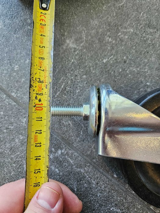 Ролик/колесо поворотне 10 см резинове нове для ящиків /меблів