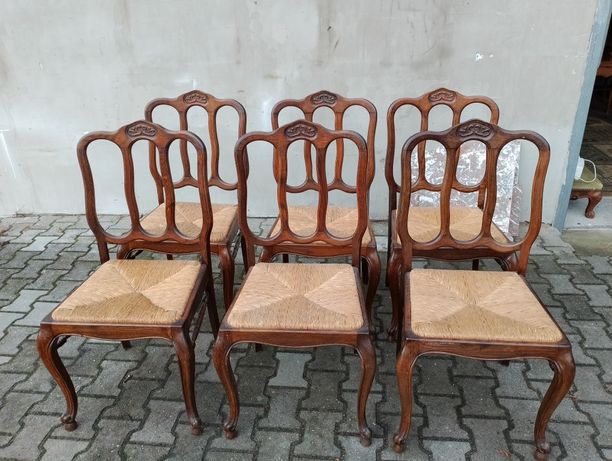 Stylowe krzesła ludwik 6 szt komplet