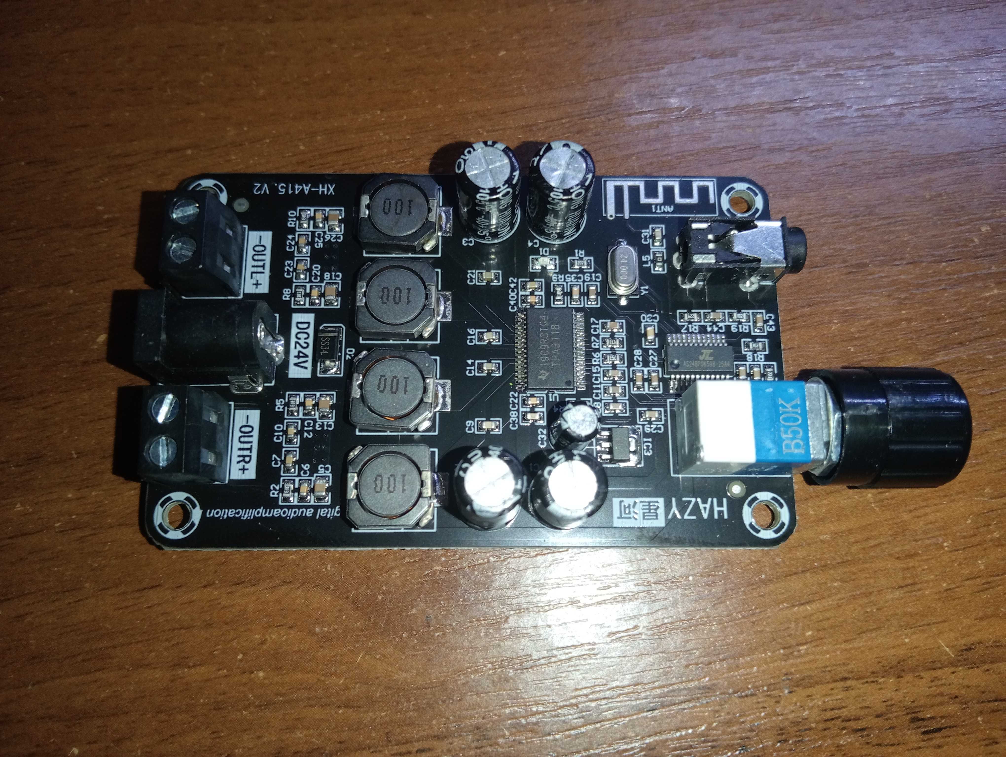 Пiдсилювач 2.0 на  TPA3118D2 Bluetooth 5.0
