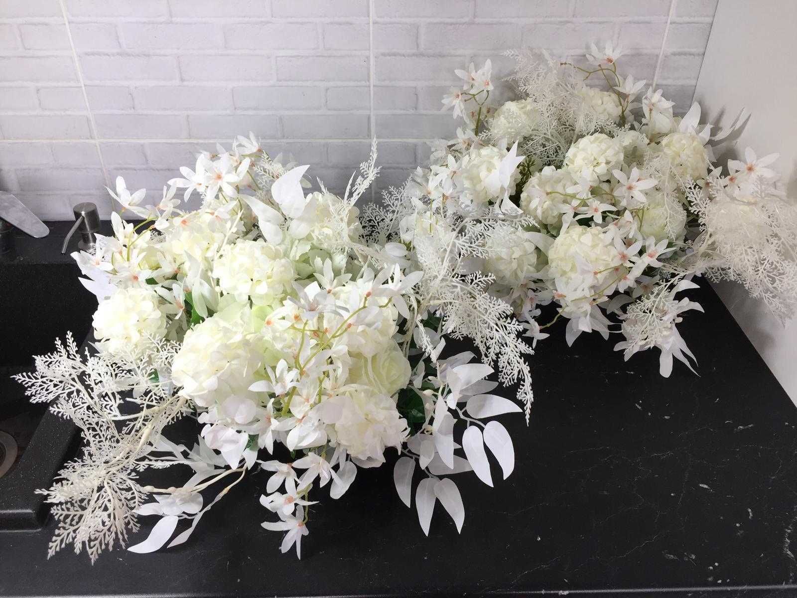 Kwiat na powitanie weselne kościoła, 100CM Biały
