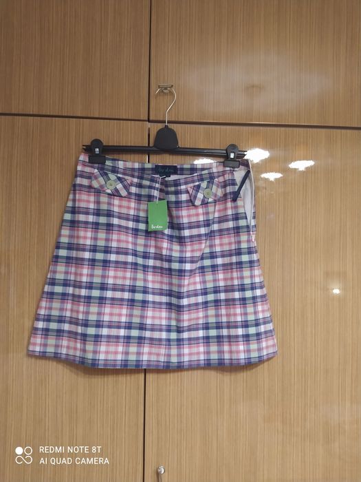 spódnica Boden rozmiar 16 Nowa trapezowa bawełniana lekka z podszewką