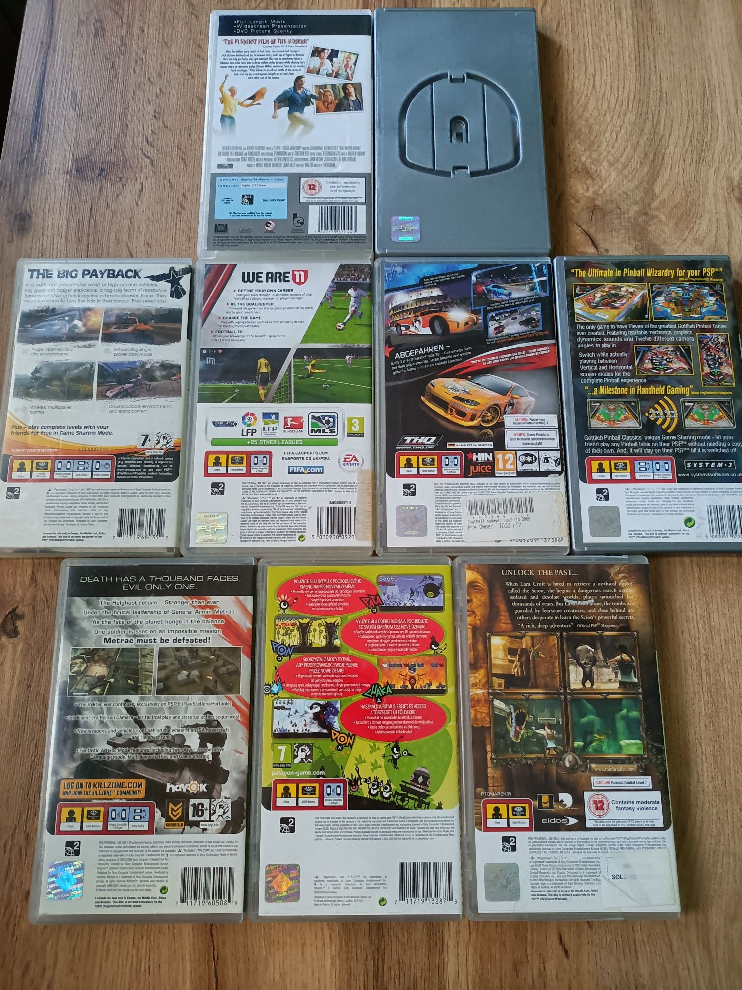 Zestaw gier na PSP