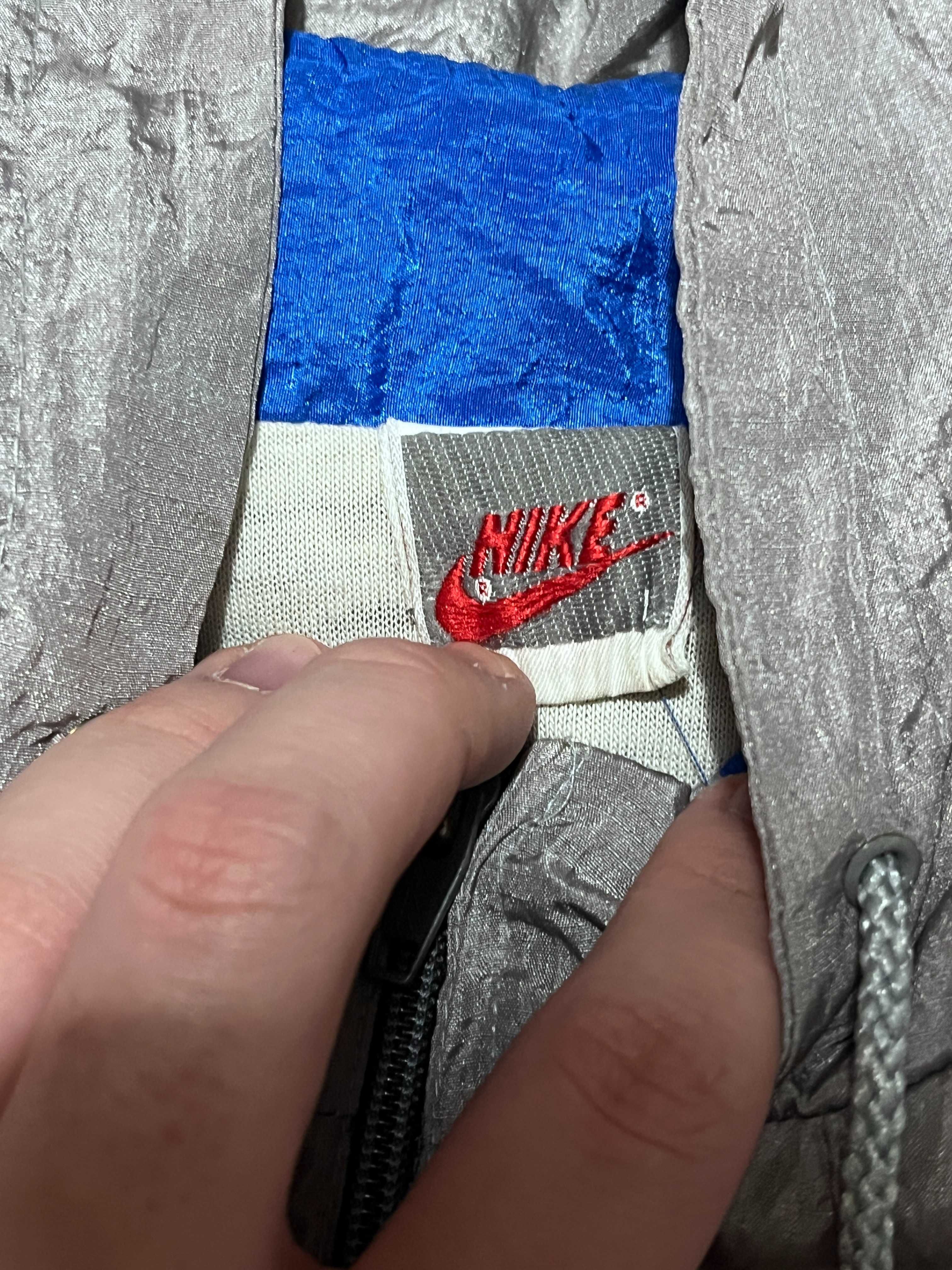 Szara kurtka wiatrówka Nike vintage / 90s retro baggy jacket