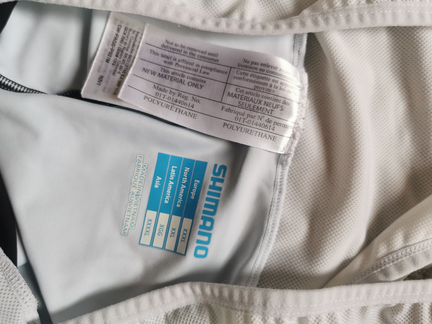 Spodenki kolarskie męskie na szelkach Shimano XXXL