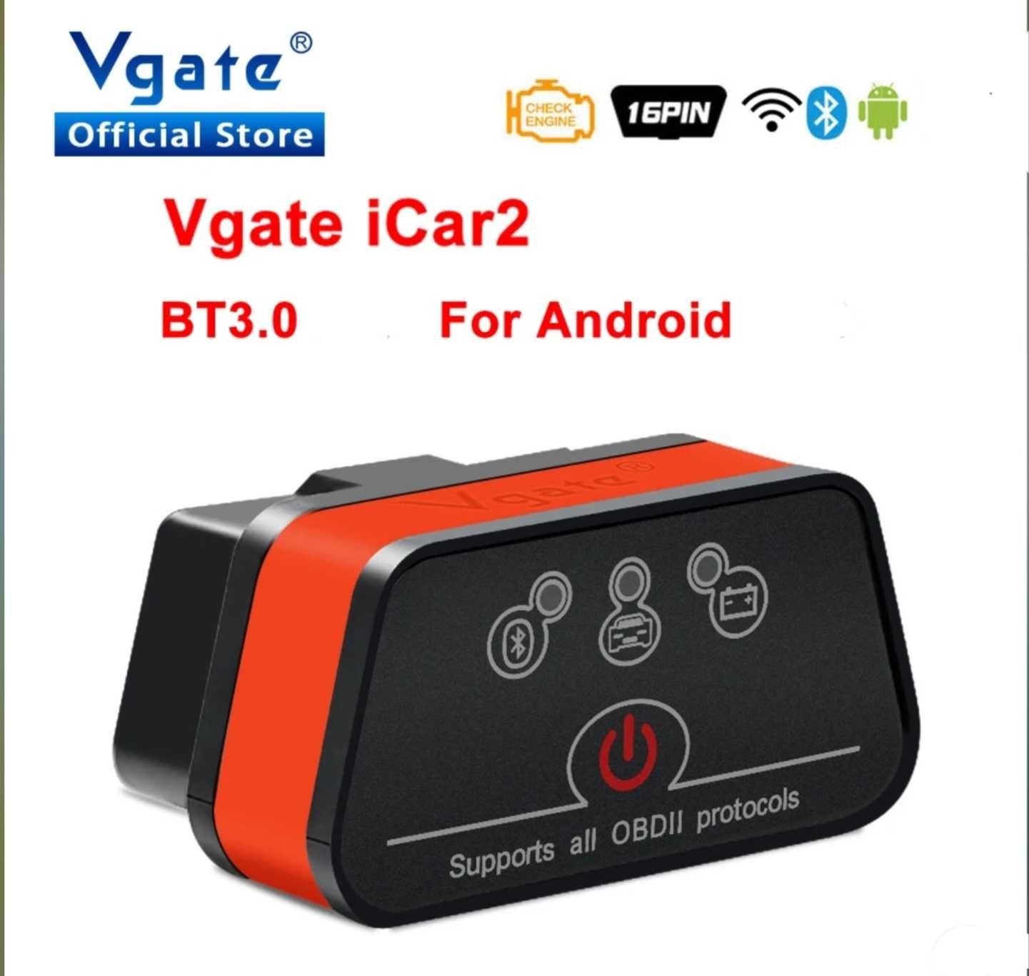 Interfejs diagnostyczny Vgate iCar 2 OBD 2 Bluetooth 3.0