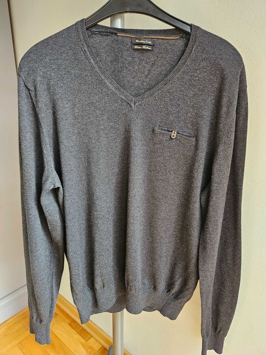 Sweter cienki / kaszmir roz. L - Massimo Dutti