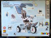 Smoby Baby Balade Plus rowerek trójkołowy wózek dziecęcy