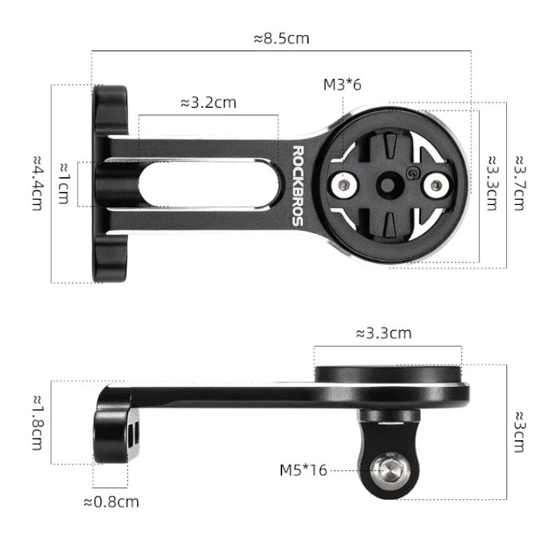 Uchwyt Rowerowy Na Mostek Do Licznika Lampki Rockbros Fk-305