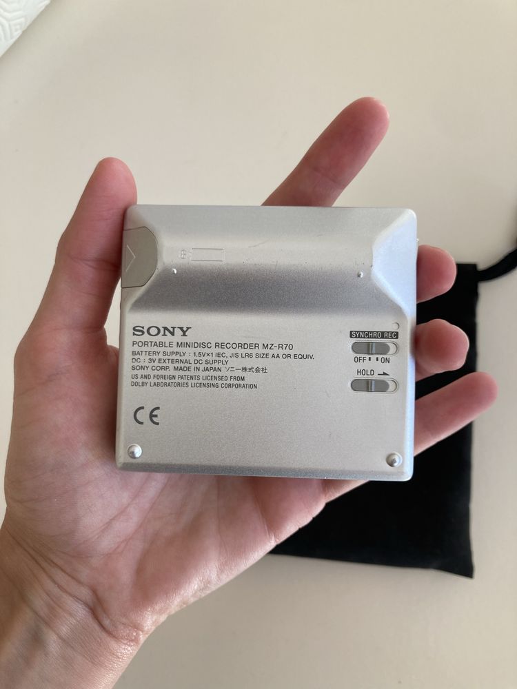 Conjunto Sony Walkman (minidisc) MZ-R70 - novo