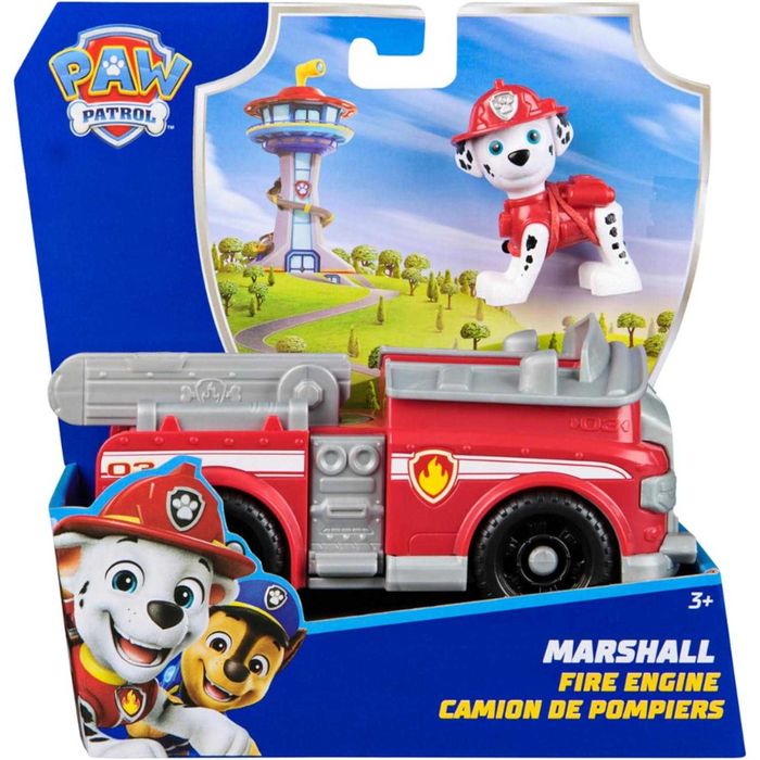 Psi Patrol Paw Patrol Pojazd Ratunkowy Fire Engine + Figurka Marshall