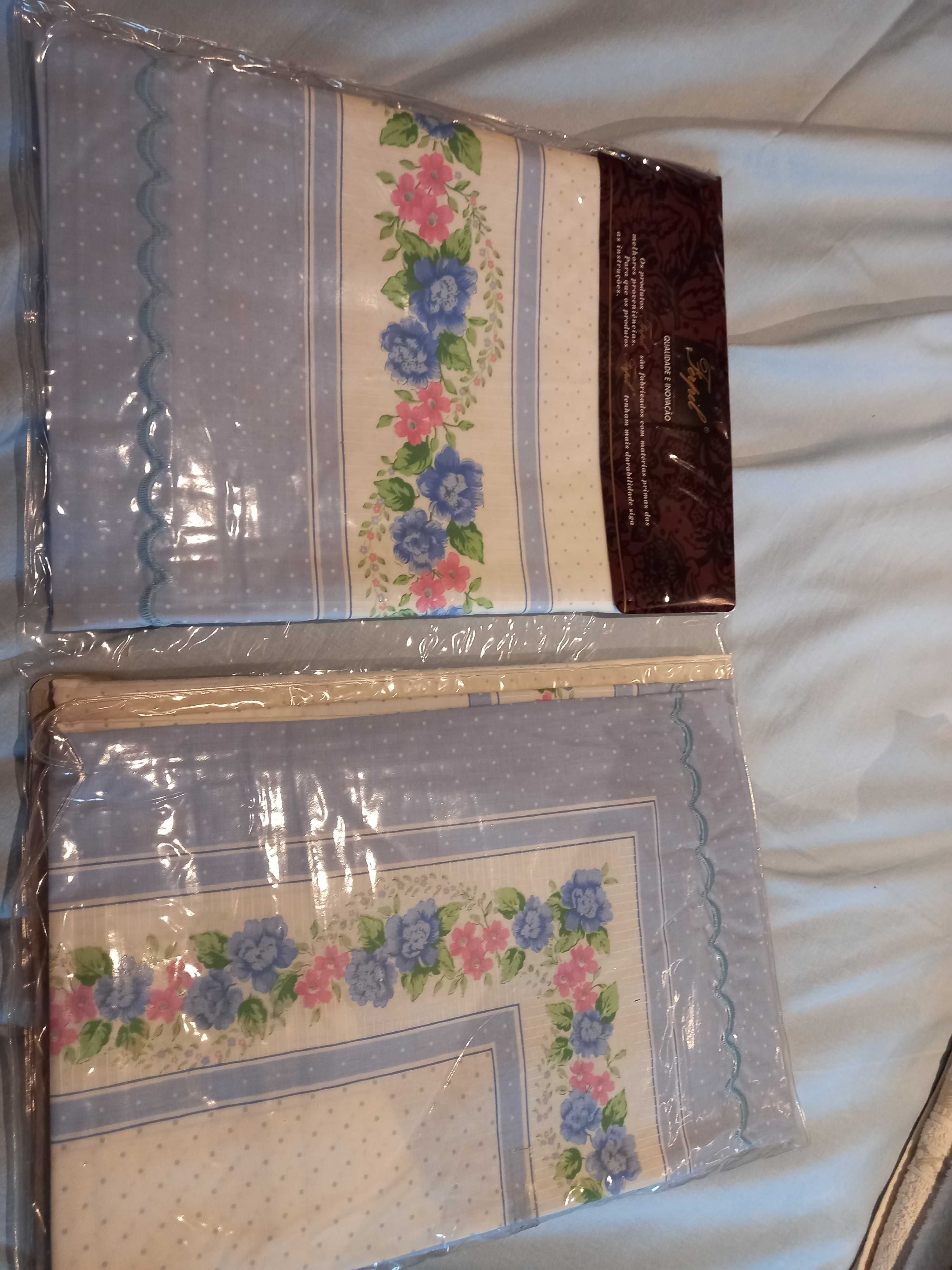 Conjunto de lençóis novos de casal - Texteis Lar