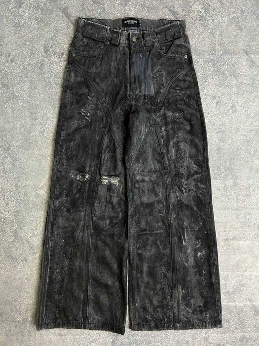 Джинси NO FAITH STUDIOS NFS baggy клеш штани черные чорні джинсы S M