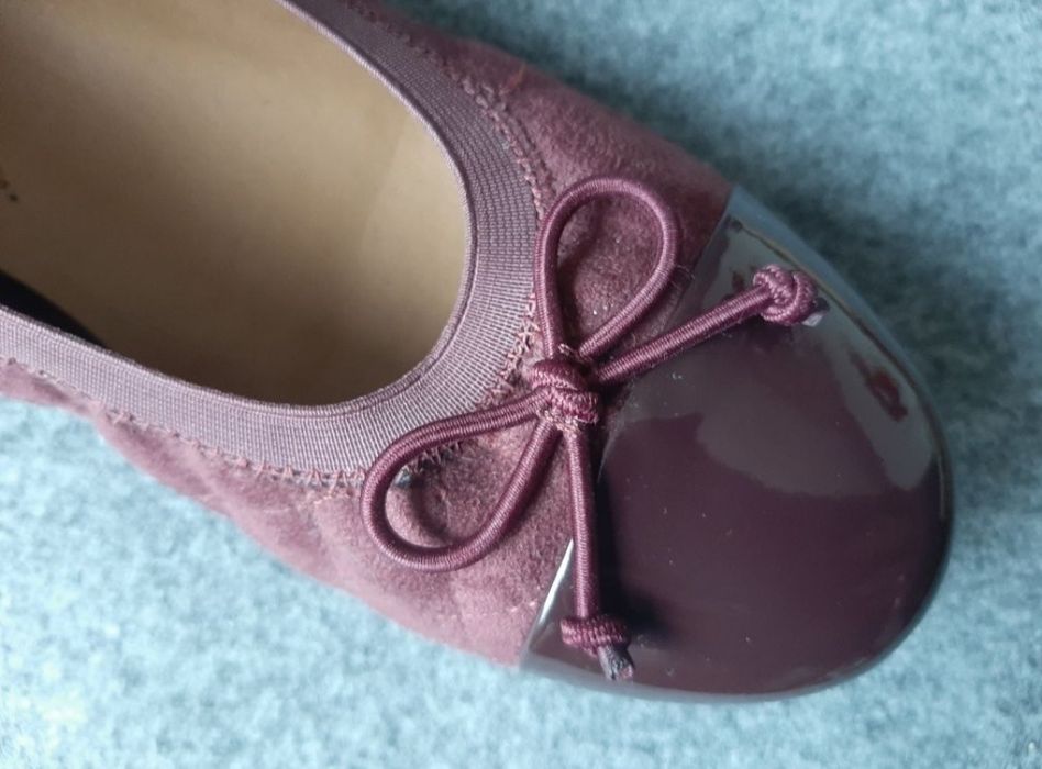 Туфли , балетки Clarks ecco, кожа, стелька 24 см