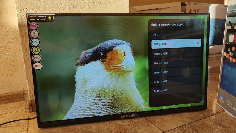 БЕЗ РАМОК | Телевізор Samsung 4K Smart TV T2  50 / 45 / 42 / 32 / 24