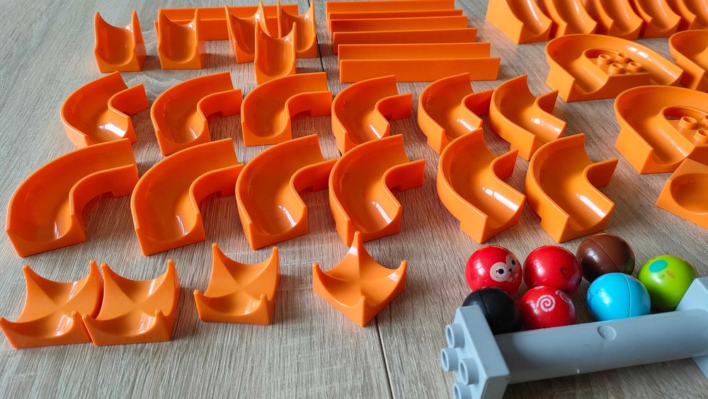 Klocki tor kulkowy kulodrom jak Lego Duplo