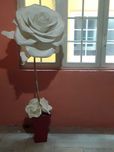 Rosa Branca com Luz – Arte, Emoção e Bem-Estar em Grande Escala