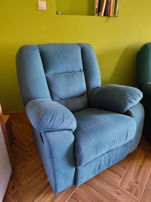 Kanapa + fotel bujany komfort sofa lozko funkcja spania rozkladany