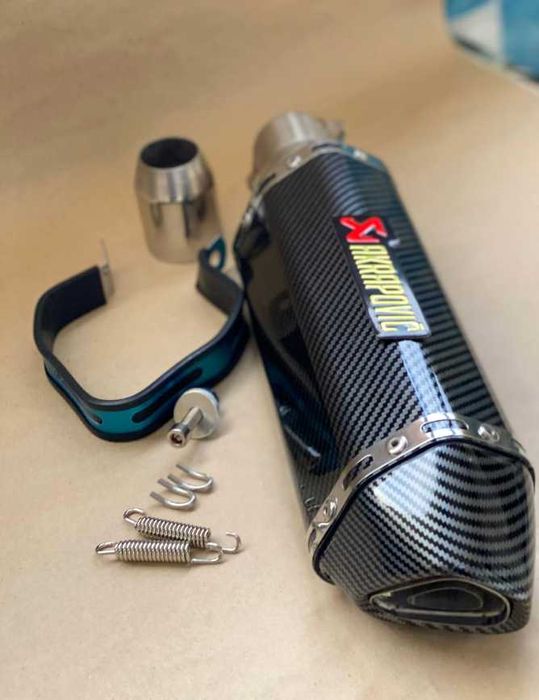 Акрапович Вихлоп прямоточний вихлоп на мотоцикл мопед байк Йошимура