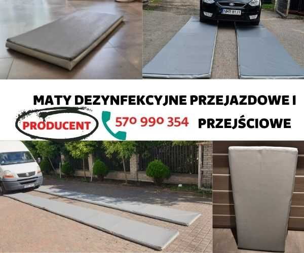 Mata dezynfekcyjna PRZEJŚCIOWA 100x100cm -Maty przejazdowe- PRODUCENT