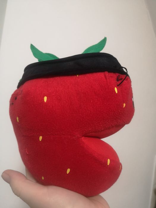 Ніндзя фрукт полуниця ninja fruit м'яка іграшка з шариками всередині