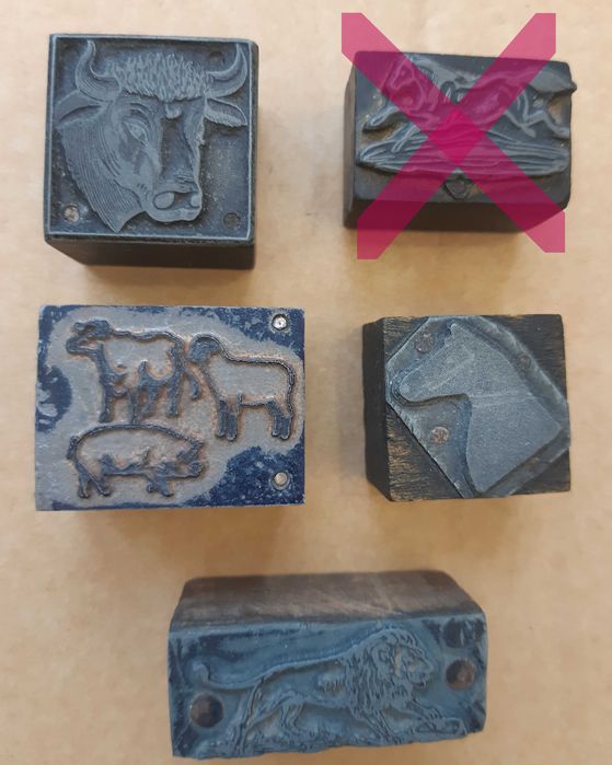 Moldes/Carimbos de Tipografia para Impressão em Offset