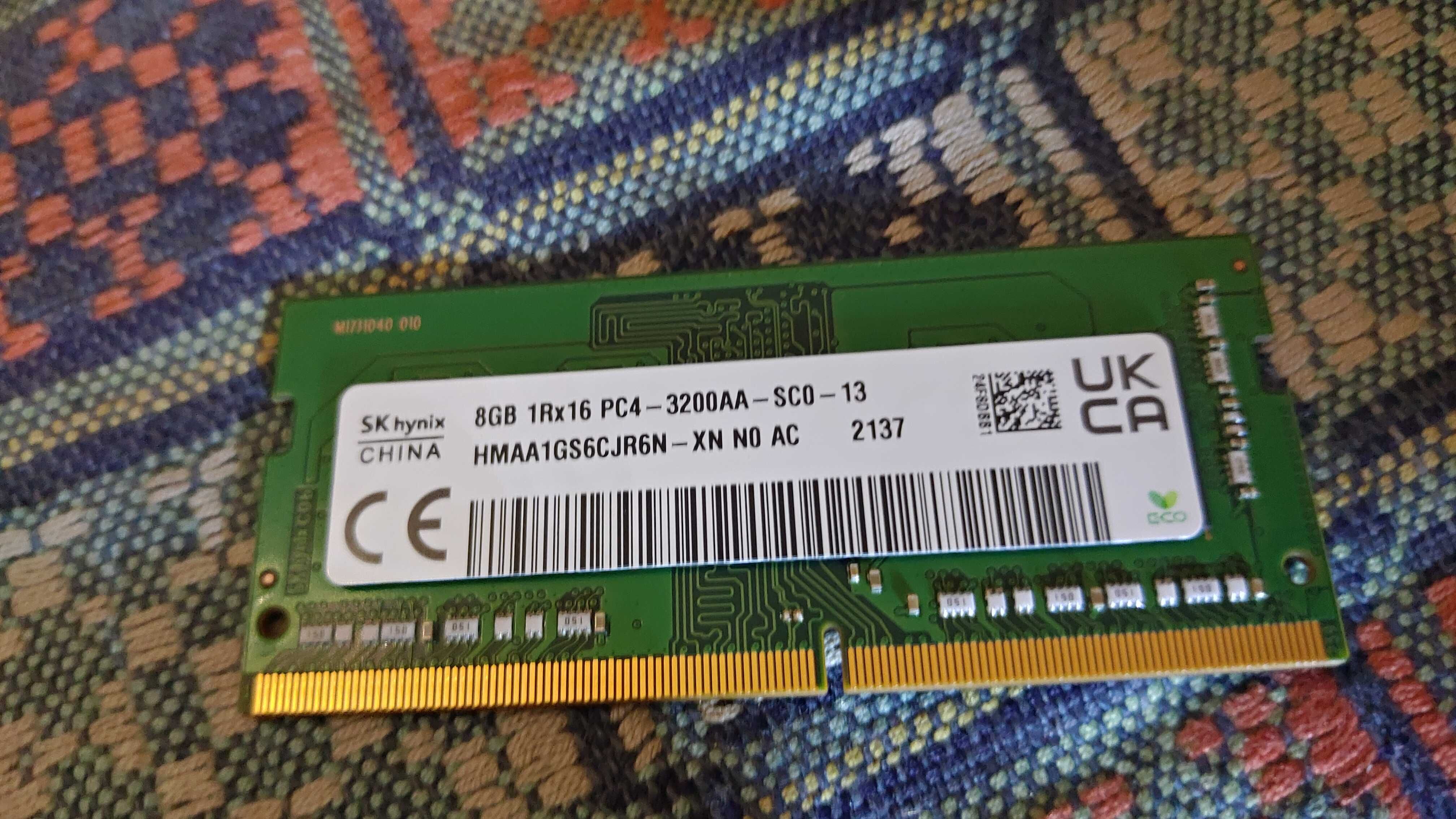 Оперативная память для ноутбука 16Gb ( 2x8Gb) Hynix DDR4 3200 MHz