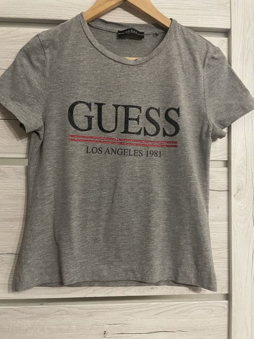Koszulka Guess kolor szary rozmiar s/m stan bardzo dobry