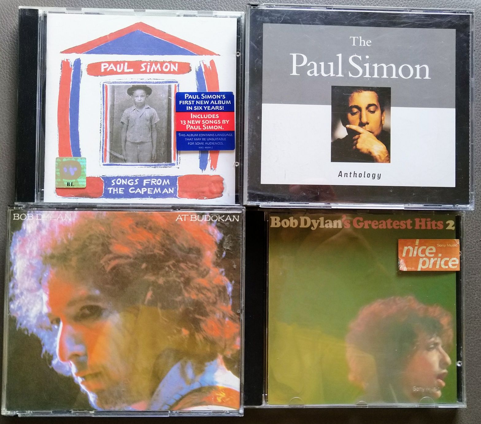 Lote CDs Bob Dylan & Paul Simon