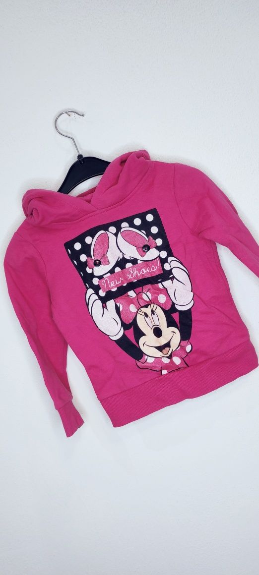 Piękna różowa bluza myszka Minnie Disney 92
