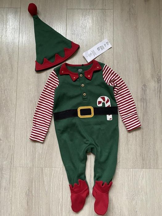 Новый боди человечек бодик эльф рождественский