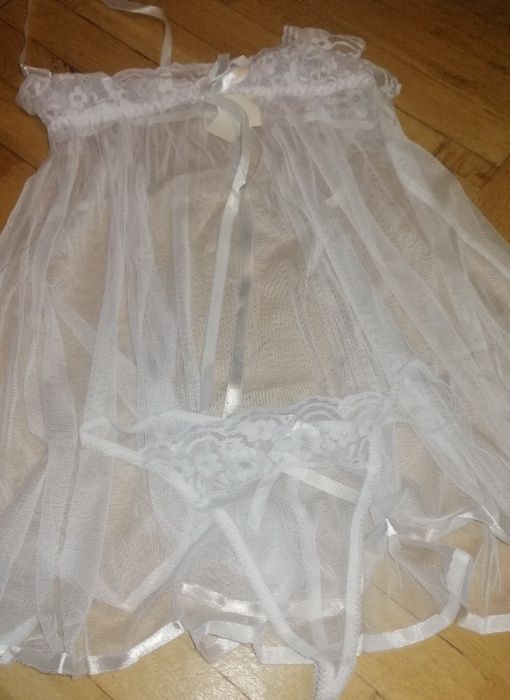 Koszulka nocna biała