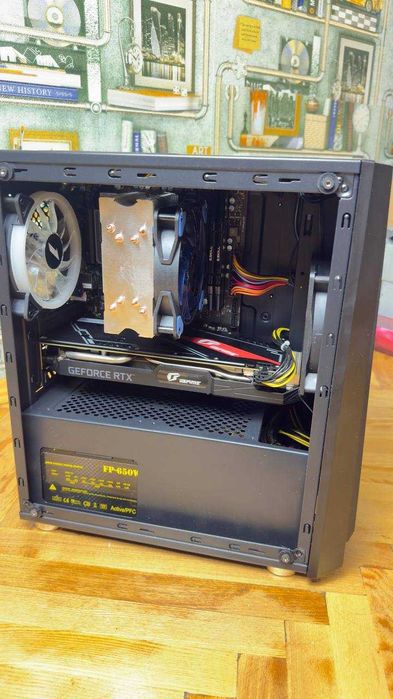 Потужний ігровий ПК (Ryzen 5 5500 6 ядер 12 п., 16Gb ОЗУ, GTX2060 6Gb)