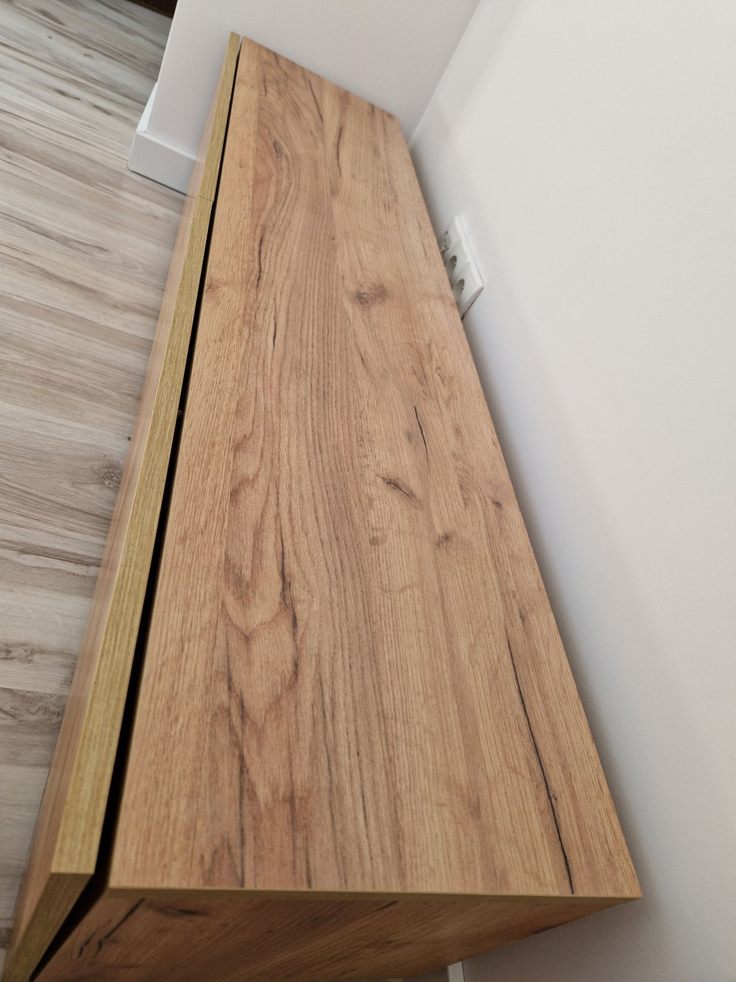 Szafka RTV Dąb Craft stojąca 140cm